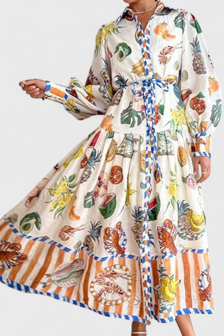Clara – Vestido Midi Elegante Con Estilo Refinado