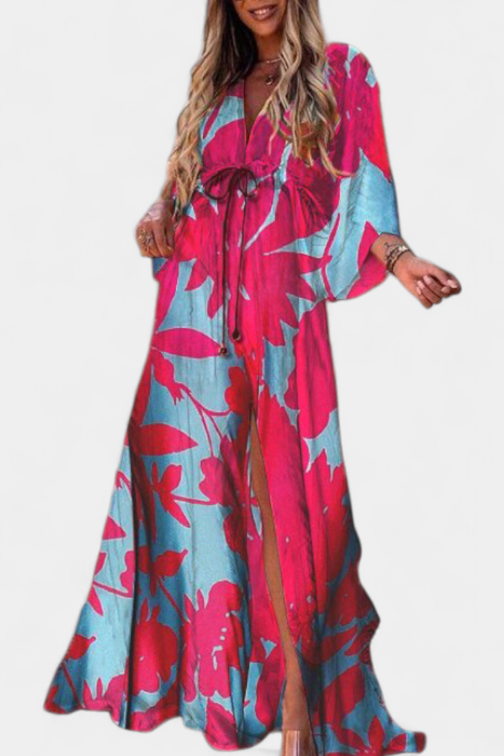 Isabel – Vestido Maxi Colorido para Momentos Especiales