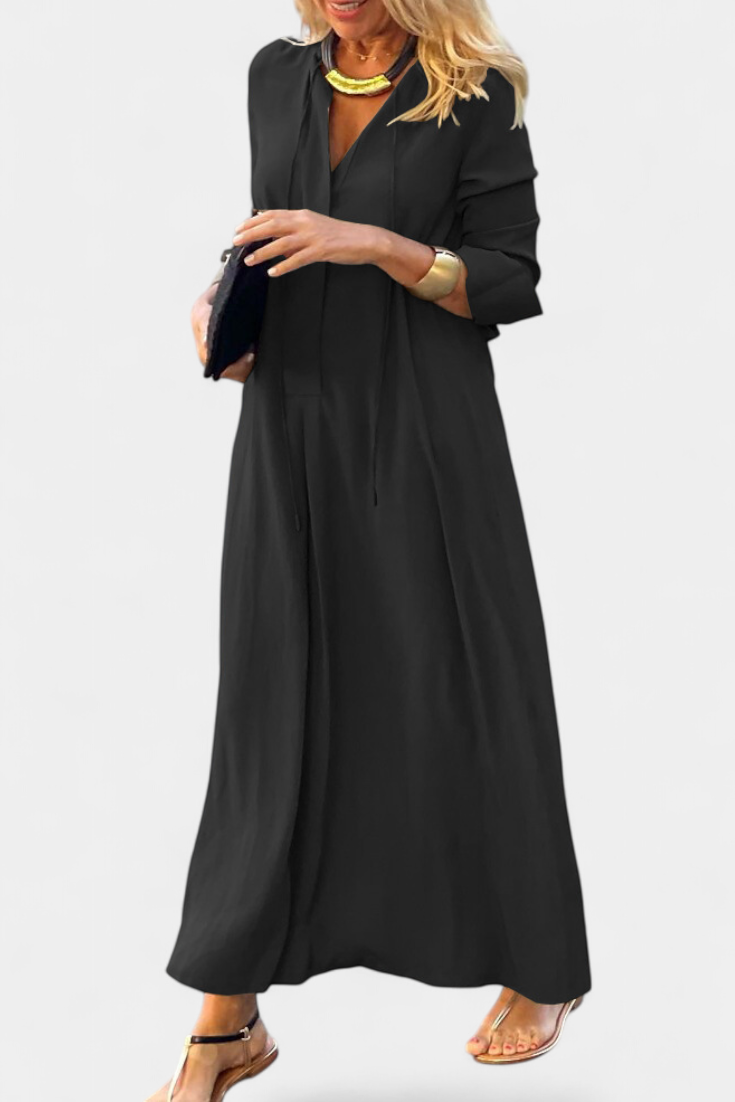 Isabel – Vestido Elegante de Manga Larga para un Estilo Versátil y Sofisticado