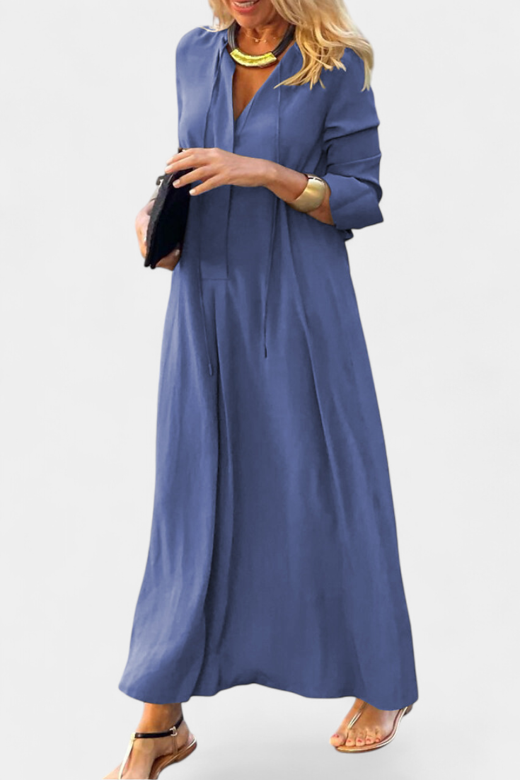 Isabel – Vestido Elegante de Manga Larga para un Estilo Versátil y Sofisticado