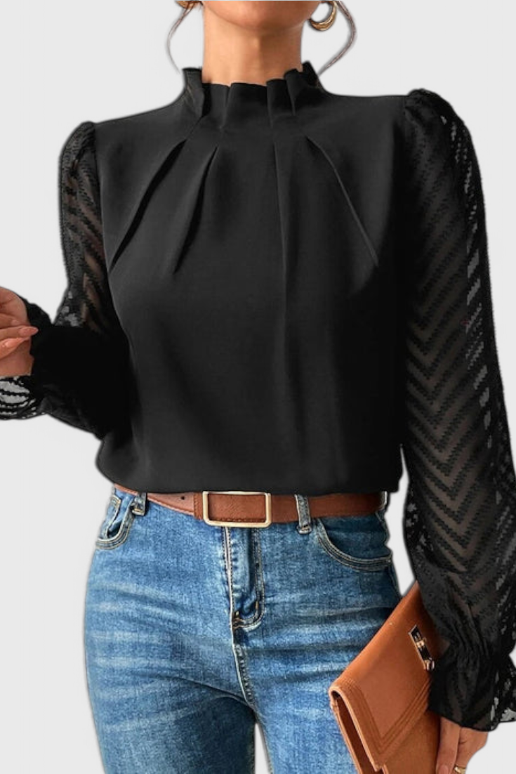 Elena – Blusa de Manga Larga Náutica para un Estilo Elegante y Sofisticado