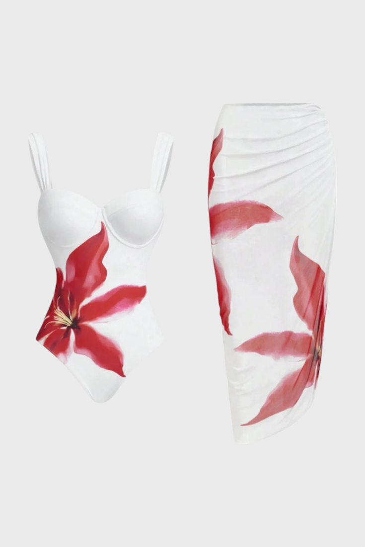 Mariana – Conjunto de Baño de Dos Piezas Floral para Días Soleados y Estilo Único