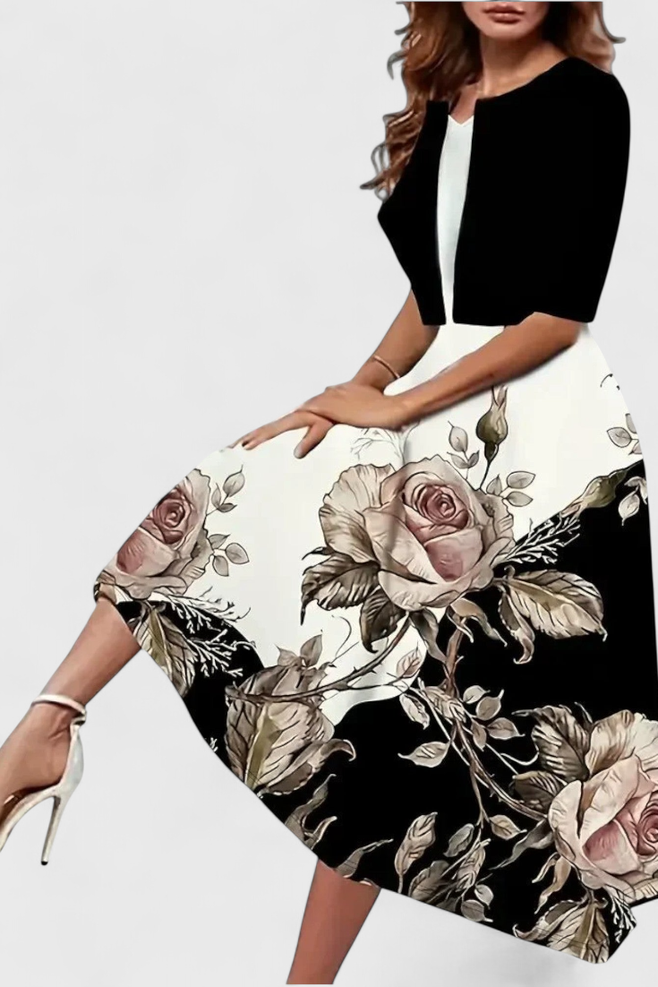 Estrella – Conjunto de Vestido Blazer Midi para un Look Sofisticado y Versátil
