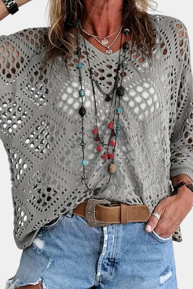 Fernanda – Blusa de Encaje Elegante y Con Estilo