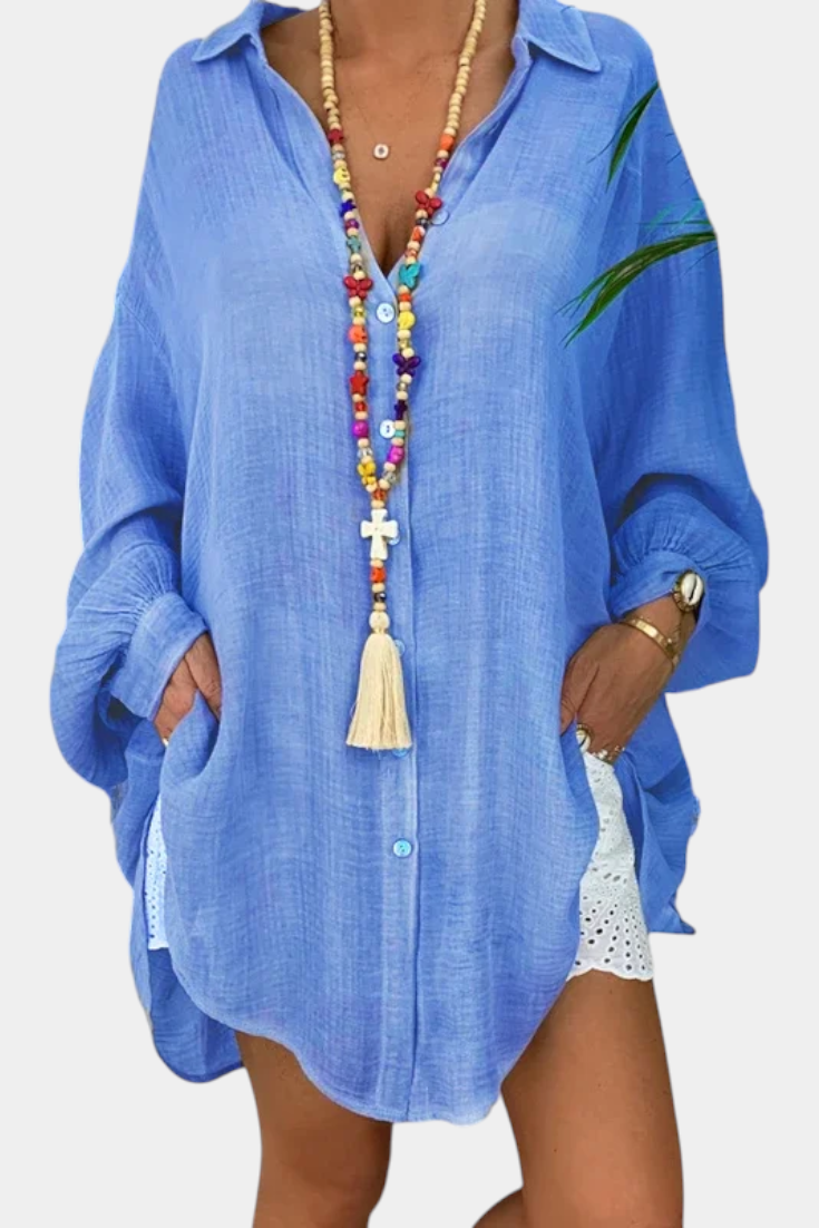 Claudia – Camisa Oversized Ideal Para Tu Estilo Verano