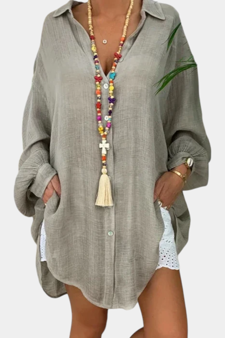 Claudia – Camisa Oversized Ideal Para Tu Estilo Verano