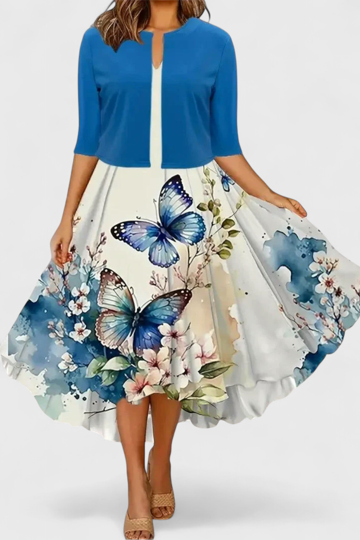 Estrella – Conjunto de Vestido Blazer Midi para un Look Sofisticado y Versátil