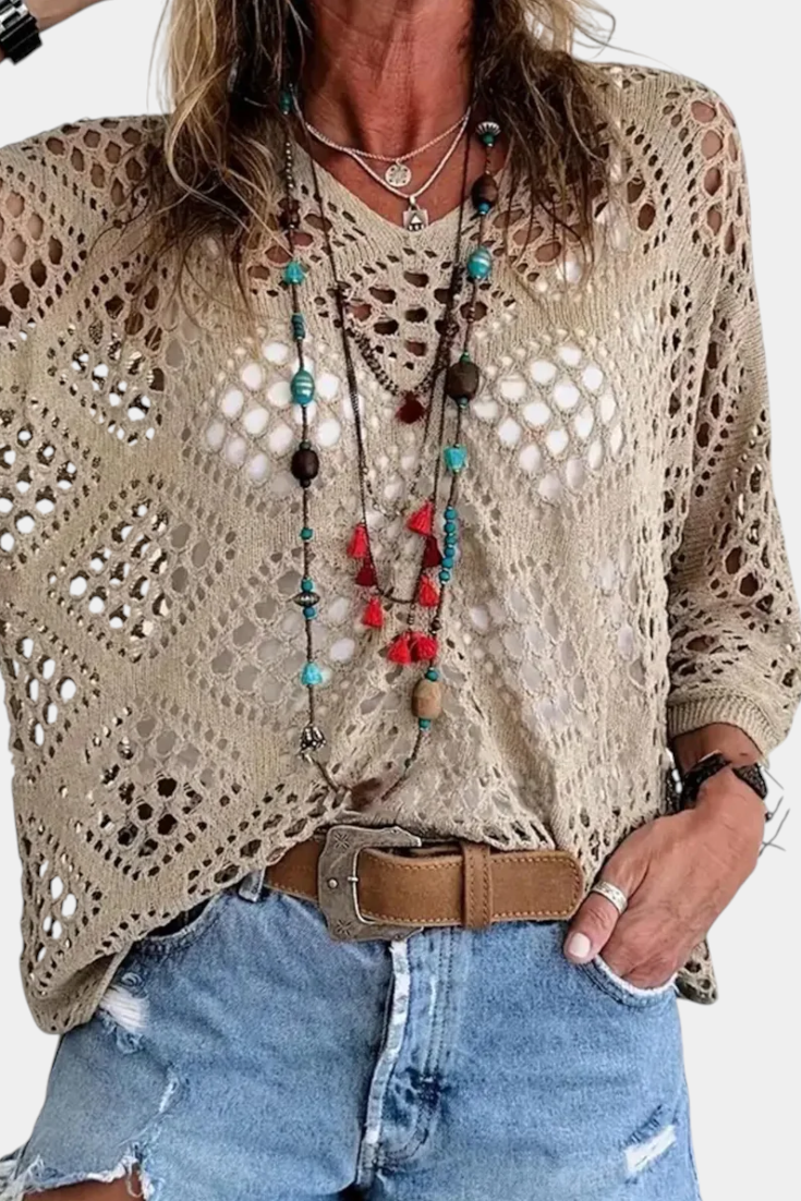 Fernanda – Blusa de Encaje Elegante y Con Estilo