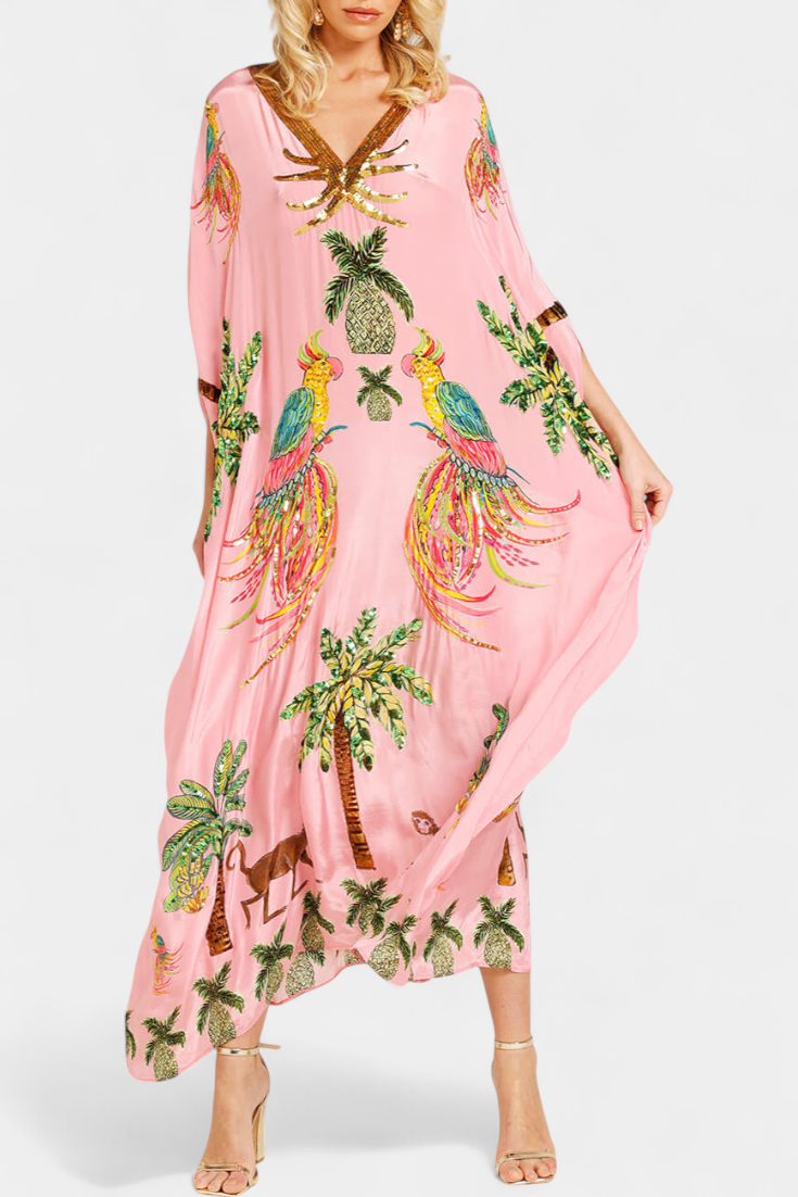 Marisol – Vestido Tropical con Elegancia para el Verano