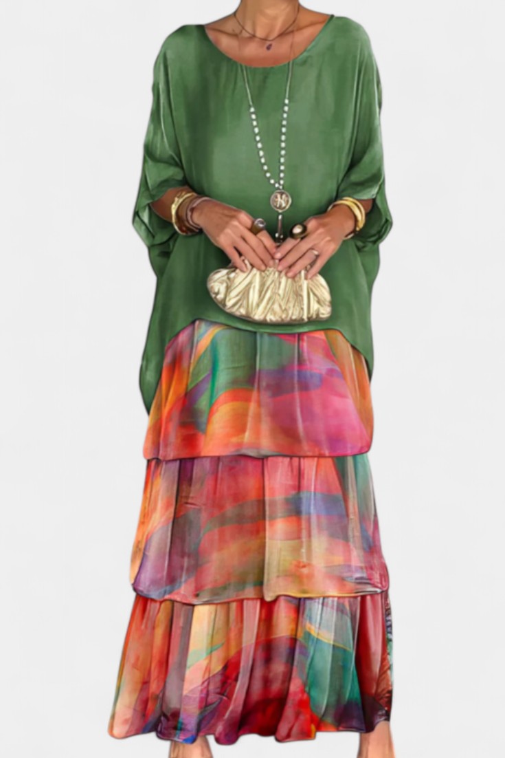 Clara – Vestido Maxi Elegante y Con Estilo Bohemio