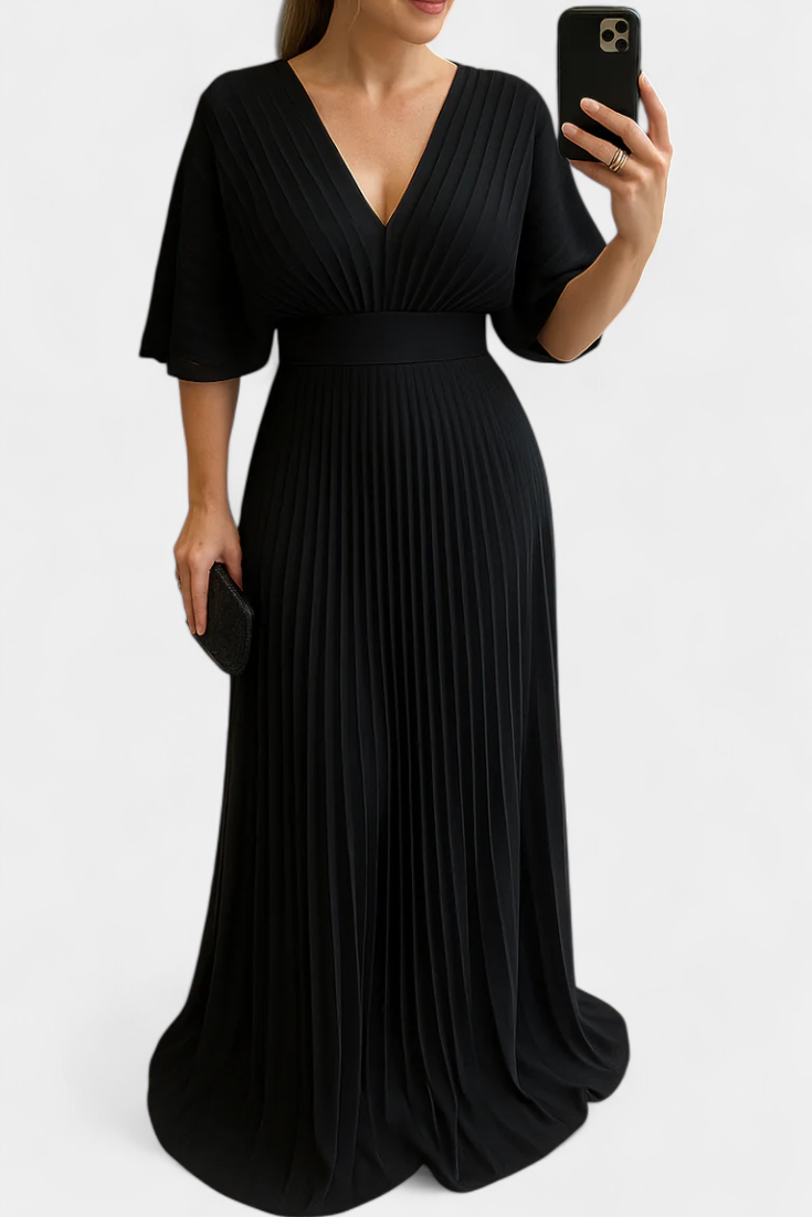 Odele – Vestido Plisado Fluido para Brillar con Elegancia
