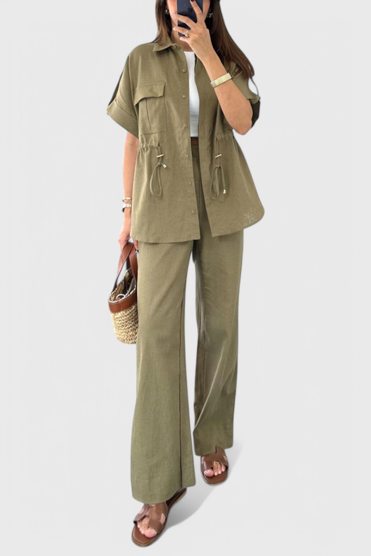 Amaya – Conjunto de Camisa y Pantalones Elegante y Cómodo para Cada Ocasión