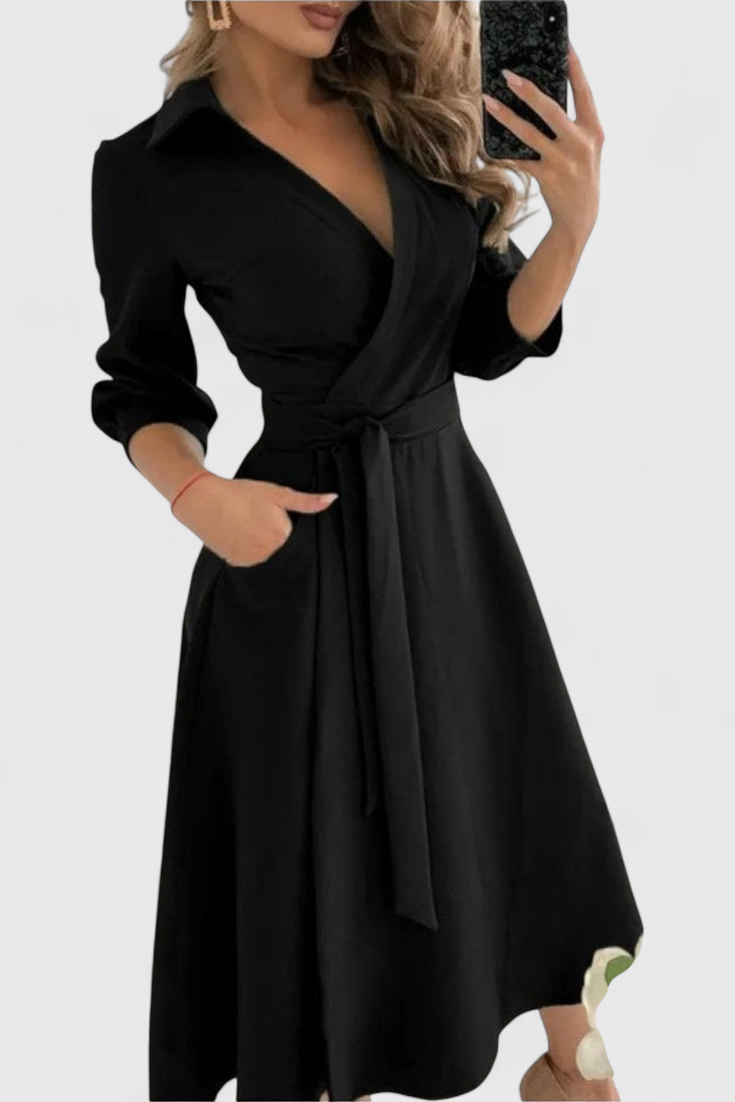 Nadia – Vestido Midi Elegante Para Un Estilo Refinado Y Sofisticado