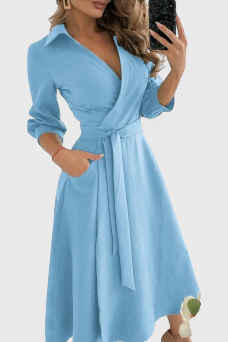 Nadia – Vestido Midi Elegante Para Un Estilo Refinado Y Sofisticado