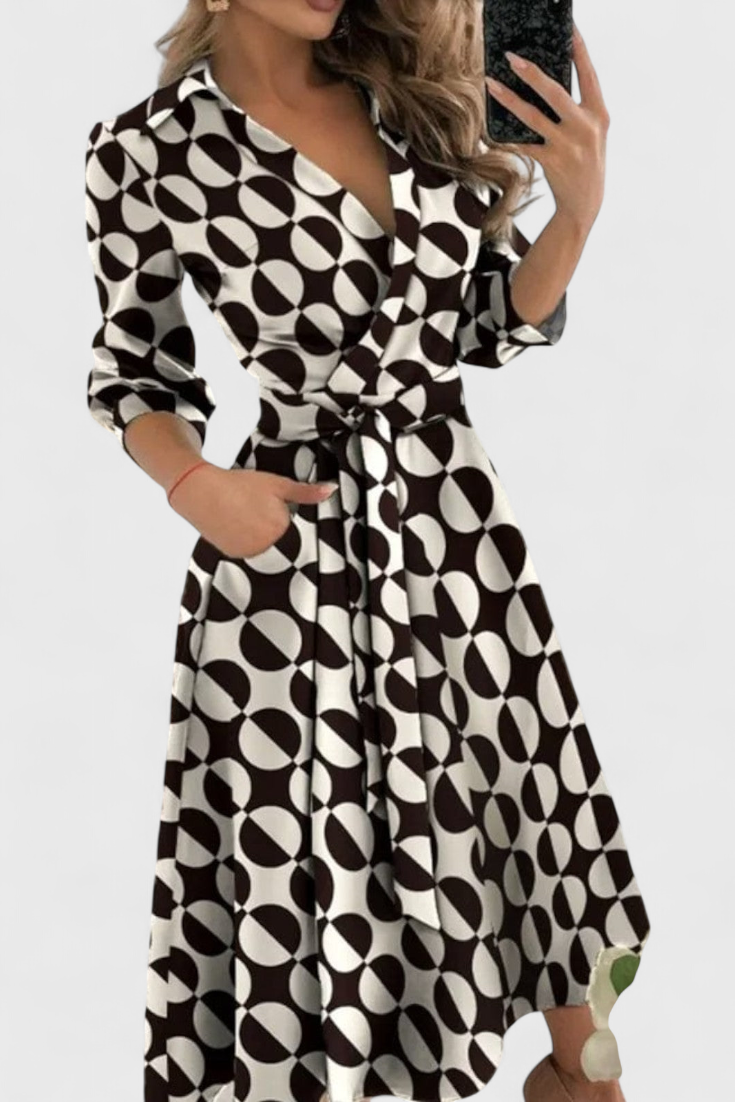 Nadia – Vestido Midi Elegante Para Un Estilo Refinado Y Sofisticado