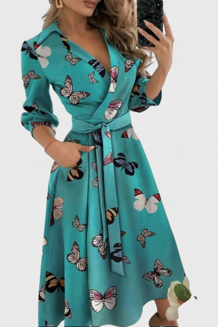 Nadia – Vestido Midi Elegante Para Un Estilo Refinado Y Sofisticado