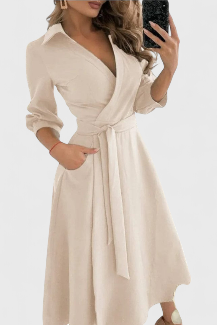 Nadia – Vestido Midi Elegante Para Un Estilo Refinado Y Sofisticado