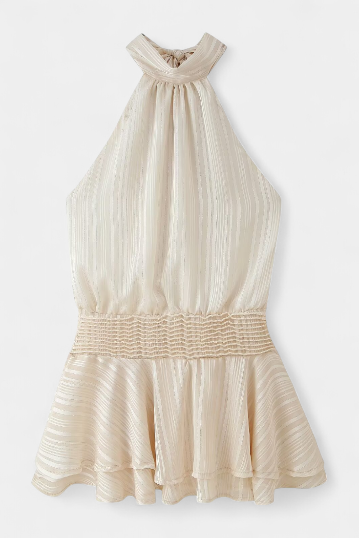Azucena – Vestido Mini Elegante y Romántico para el Verano