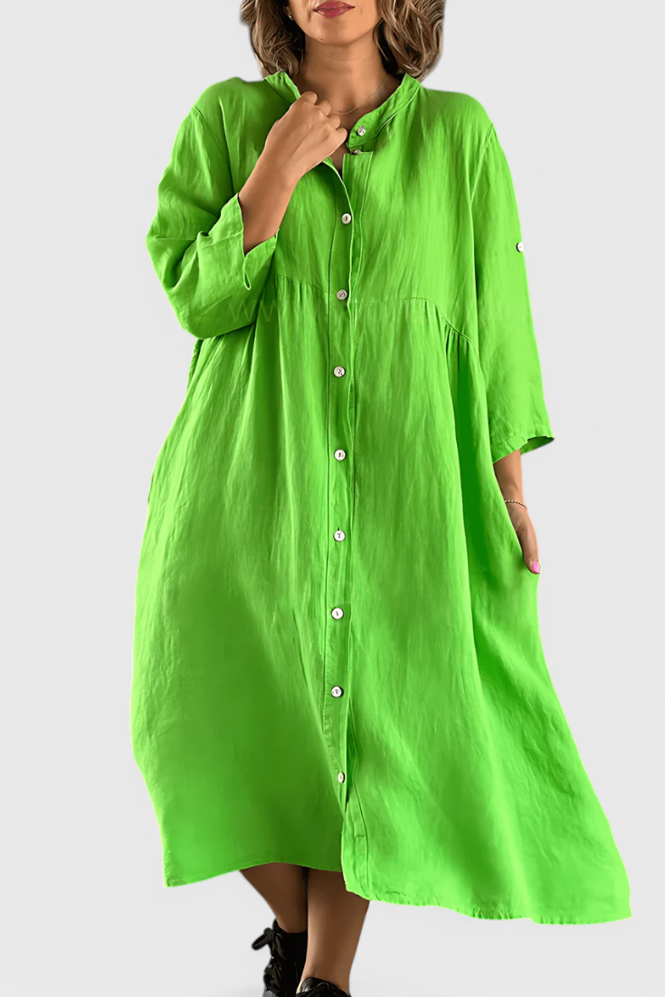 María – Vestido Camisa Elegante y Versátil para Cada Ocasión