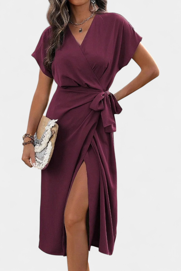 Alicia – Vestido Cruzado Elegante y Comodidad Asegurada