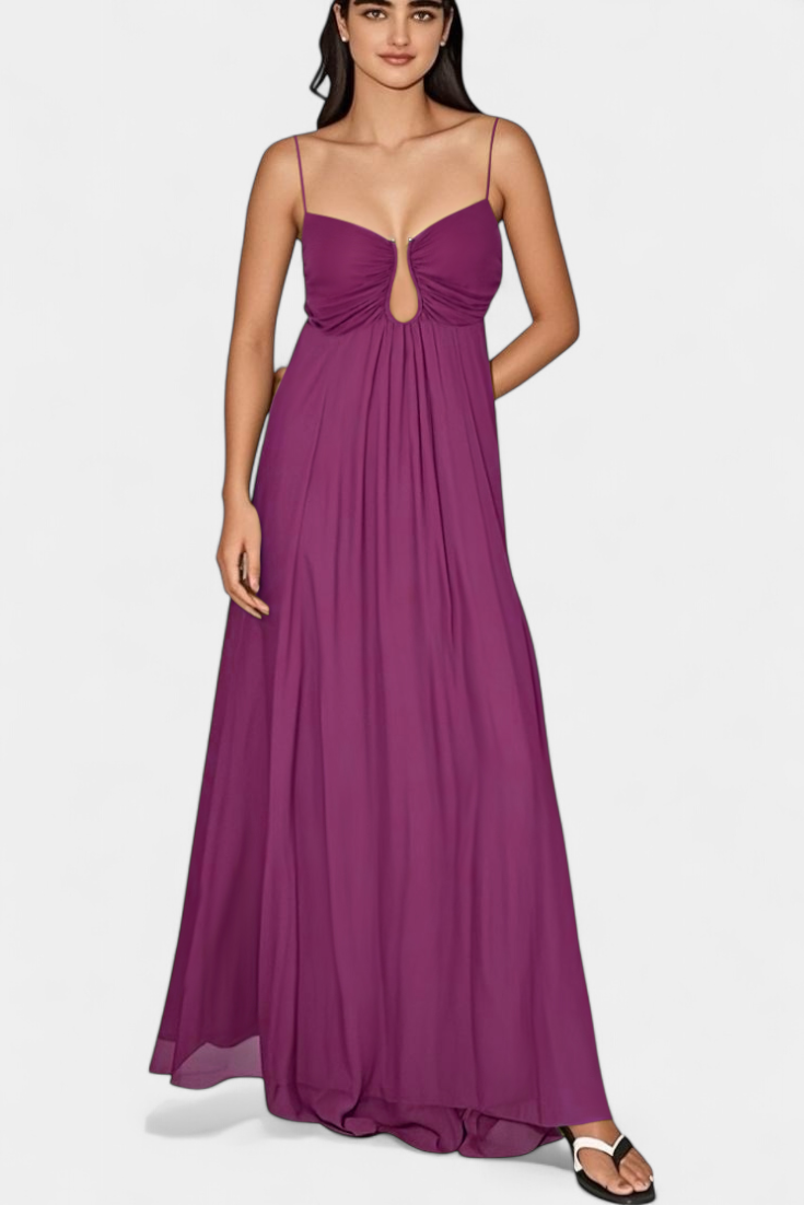 Elettra – Vestido Maxi de Tirantes Finos para Un Look Fresco y Romántico