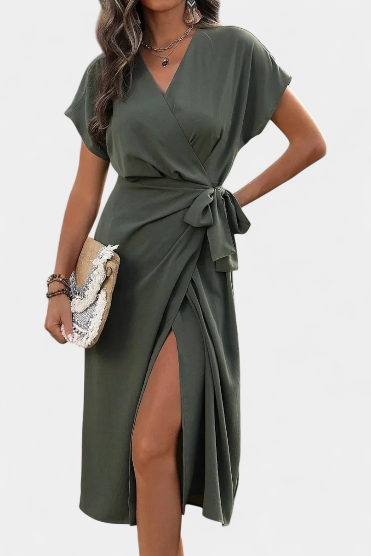 Alicia – Vestido Cruzado Elegante y Comodidad Asegurada