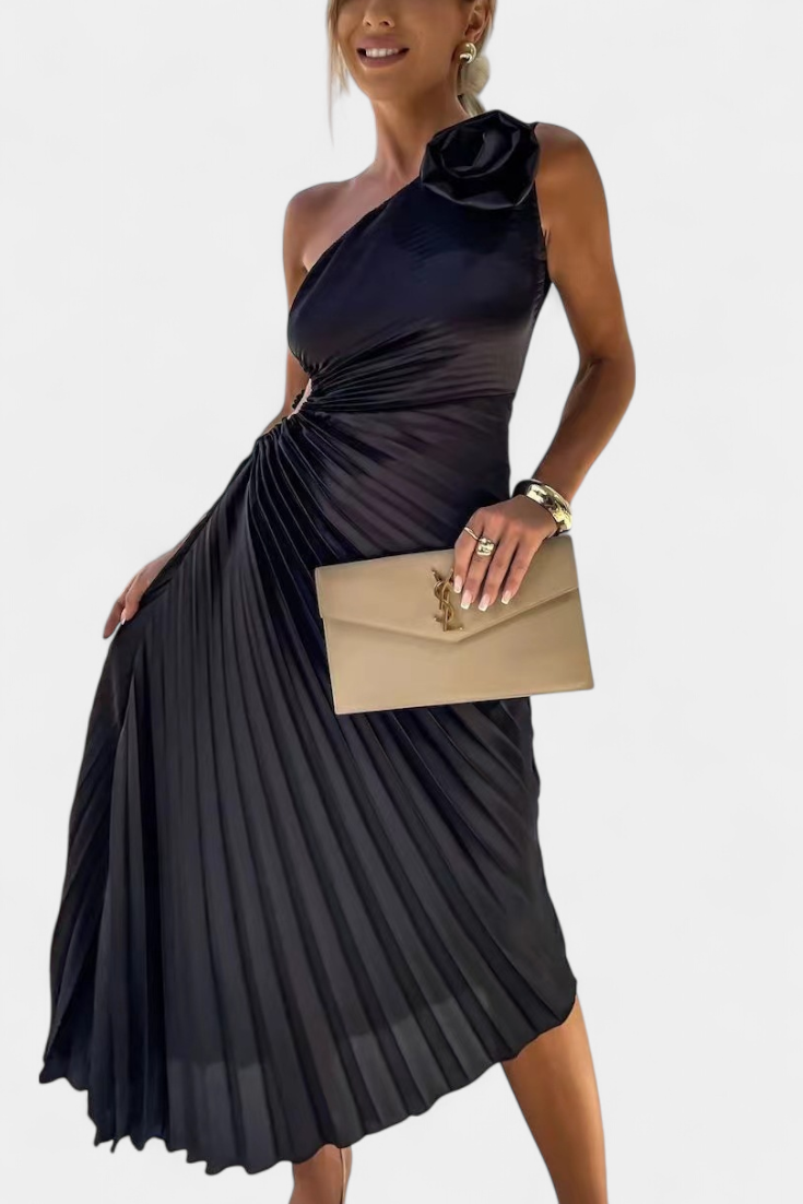 Leire – Vestido de Cóctel Asimétrico con Estilo Único y Elegancia Atemporal