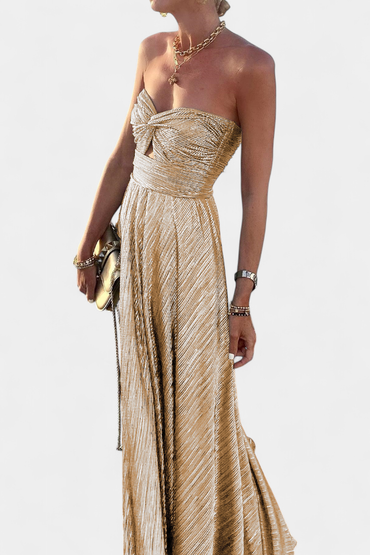 Onelia – Vestido Largo Sin Tirantes Para Brillar Con Elegancia