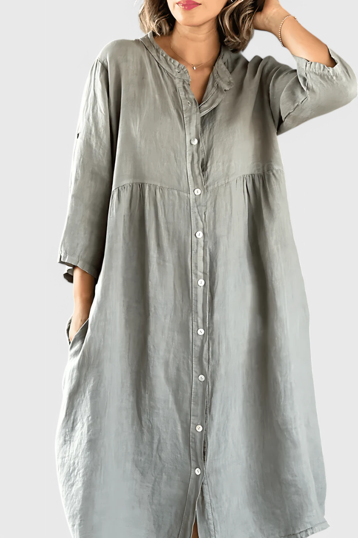 María – Vestido Camisa Elegante y Versátil para Cada Ocasión