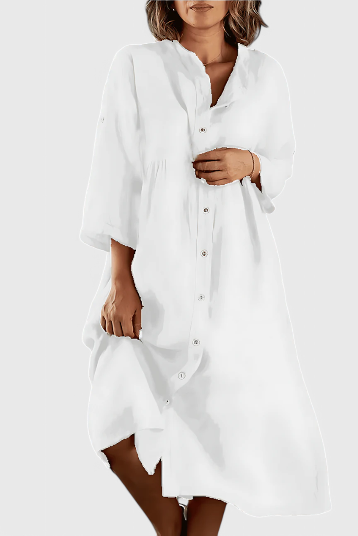 María – Vestido Camisa Elegante y Versátil para Cada Ocasión