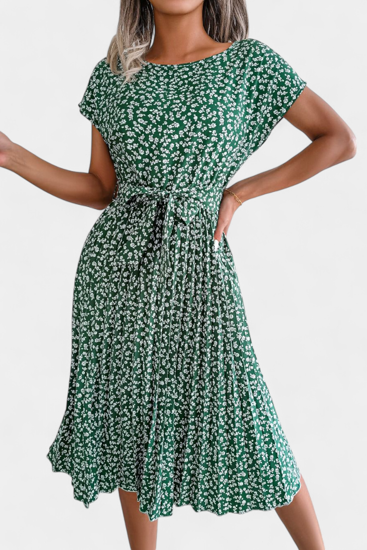 Teresa – Vestido Midi Floral Elegante y Con Encanto Natural