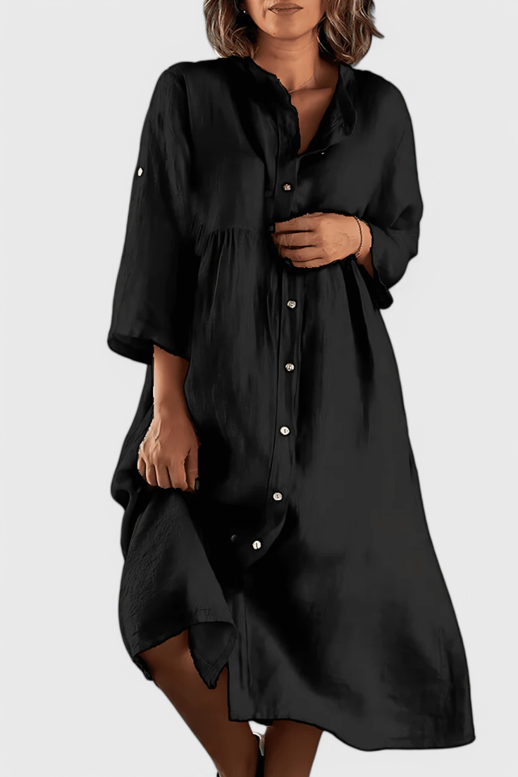 María – Vestido Camisa Elegante y Versátil para Cada Ocasión