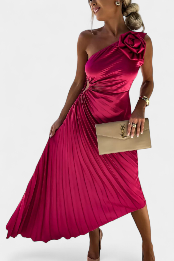 Leire – Vestido de Cóctel Asimétrico con Estilo Único y Elegancia Atemporal