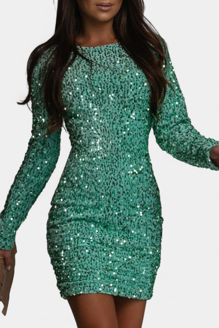 Alicia – Vestido Largo de Fiesta con Brillo y Estilo Sofisticado