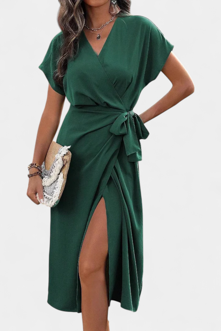Alicia – Vestido Cruzado Elegante y Comodidad Asegurada