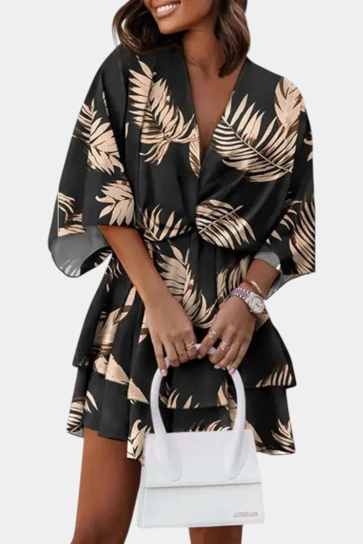 Marisol – Vestido Mini Con Nudo Frontal Y Volantes Ideal Para Brillar