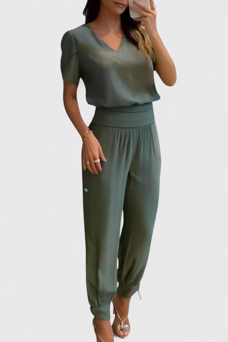 Camila – Conjunto de Blusa y Pantalones para un Estilo Sofisticado y Cómodo