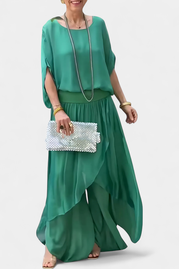 Valentina – Conjunto Fluido de Dos Piezas para un Look Sofisticado y Elegante